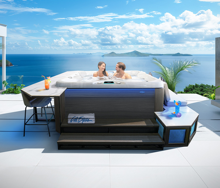 Calspas hot tub being used in a family setting - Gilroy